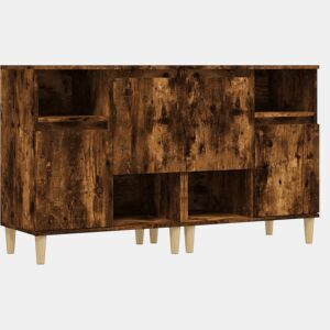 Aparadores - Bufetes - Móveis de apoio 2 pcs 60x35x70 cm derivados madeira carvalho fumado pt5154