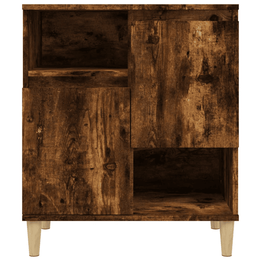 Aparadores - Bufetes - Móveis de apoio 2 pcs 60x35x70 cm derivados madeira carvalho fumado pt5154