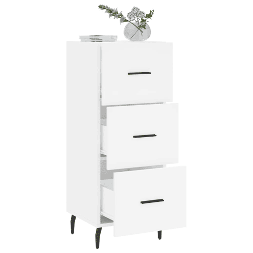 Aparador - Bufete - Móvei de apoio 34,5x34x90 cm madeira processada branco pt4370 Aparador - Bufete - Móvei de apoio 34,5x34x90 cm madeira processada branco pt4370