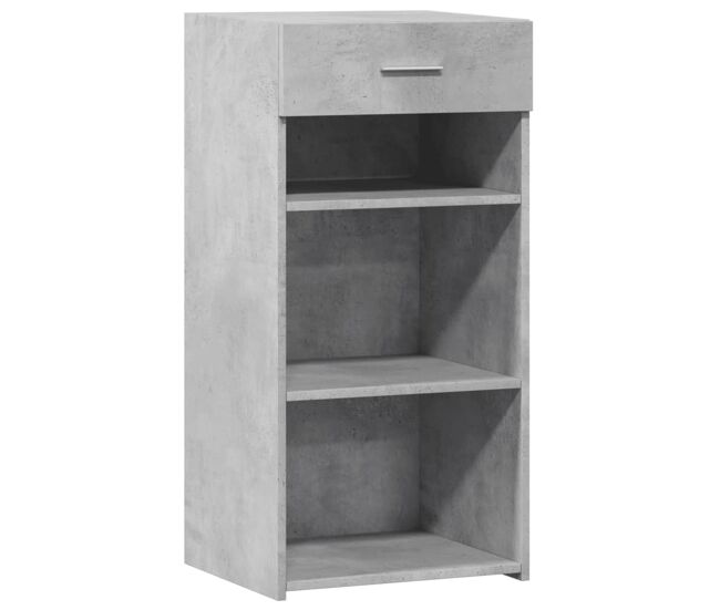 Aparador - mueble de almacenamiento madera de ingeniería gris hormigón 45x42,5x93 cm es4426