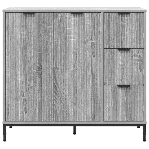 Bufete - Móvei de apoio Cinza Sonoma 89,5 x 33 x 82 cm Madeira processada pt4084