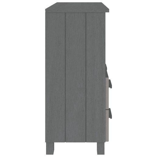 Aparador - Bufete - Móvei de apoio HAMAR 85x35x80 cm pinho maciço cinza-escuro pt4118