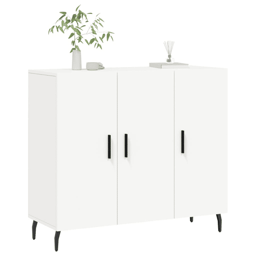 Aparador - Bufete - Móvei de apoio 90x34x80 cm derivados de madeira branco pt3219 Aparador - Bufete - Móvei de apoio 90x34x80 cm derivados de madeira branco pt3219