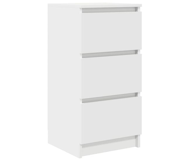 Aparador - mueble de almacenamiento blanco 37,5x35x76 cm madera de ingeniería es1657