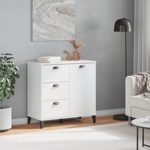 Aparador - Bufete - Móvei de apoio VIKEN 80x40x80 cm derivados de madeira branco pt4403