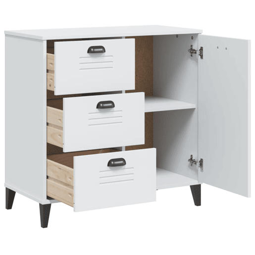 Aparador - Bufete - Móvei de apoio VIKEN 80x40x80 cm derivados de madeira branco pt4403