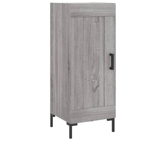 Aparador - mueble de almacenamiento madera de ingeniería gris sonoma 34,5x34x90 cm es4459