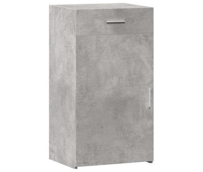 Aparador - mueble de almacenamiento de madera de ingeniería gris hormigón 50x42,5x93 cm es3305