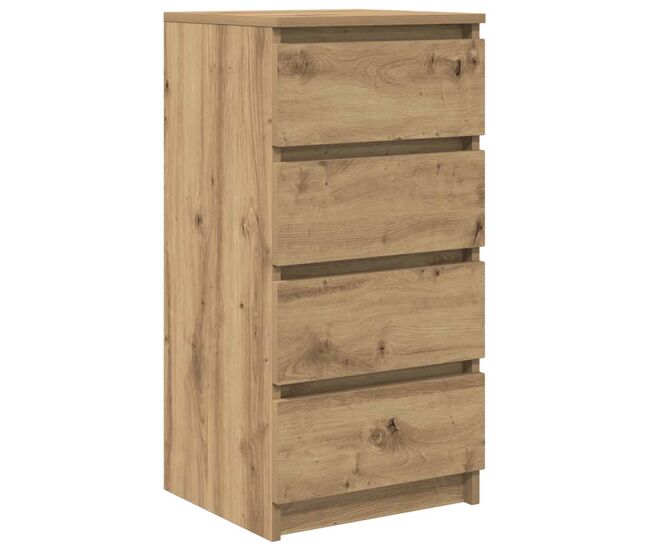Aparador - mueble de almacenamiento artisan roble 37,5x35x76 cm madera de ingeniería es1638