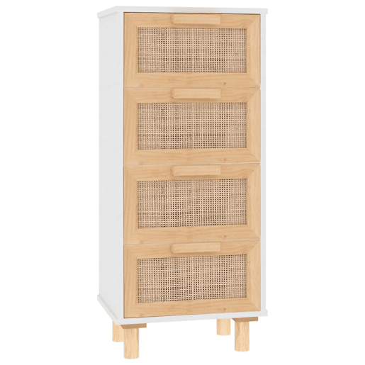 Aparador - Bufete - Móvei de apoio 40x30x90 cm madeira pinho maciçavime natural branco pt1669