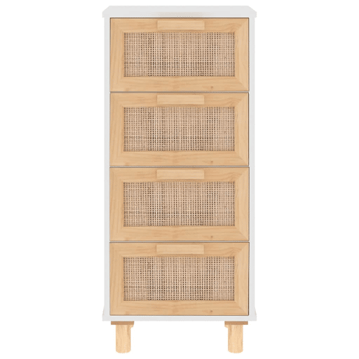Aparador - Bufete - Móvei de apoio 40x30x90 cm madeira pinho maciçavime natural branco pt1669