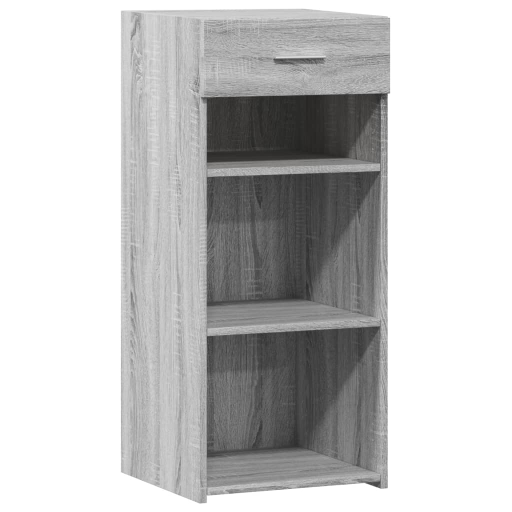 Aparador - Mueble de almacenamiento 40 Roble/ Gris
