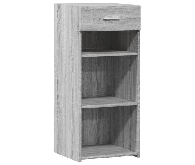 Aparador - mueble de almacenamiento madera de ingeniería gris sonoma 40x42,5x93 cm es4473