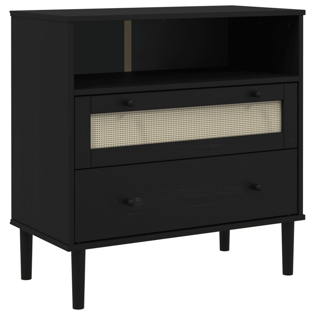 Aparador - Mueble de almacenamiento 80 Negro
