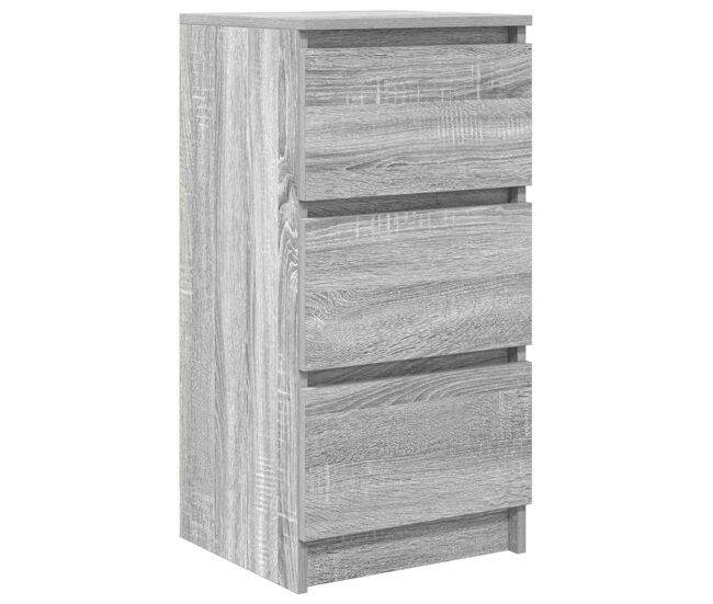 Aparador - mueble de almacenamiento sonoma gris 37,5x35x76 cm madera de ingeniería es5065