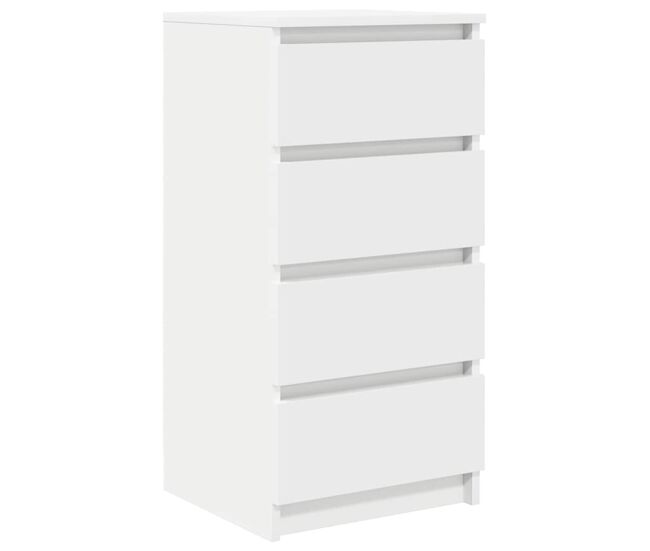 Aparador - mueble de almacenamiento blanco 37,5x35x76 cm madera de ingeniería es1658