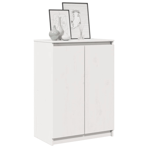 Aparador - Bufete - Móvei de apoio pinho maciço 60x36x84 cm branco pt4649