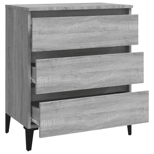 Aparador - Bufete - Móvei de apoio 60x35x69 cm derivados de madeira sonoma cinza pt2881