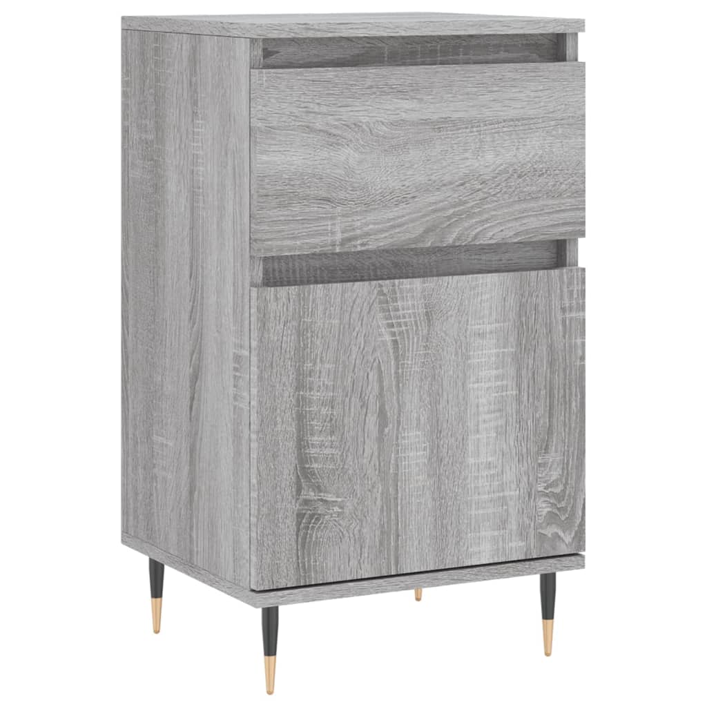 Aparador - Mueble de almacenamiento 40 Roble/ Gris