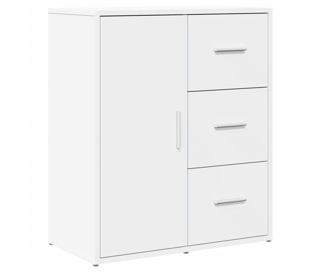 Aparador - mueble de almacenamiento de madera de ingeniería blanco 60x31x70 cm es3160