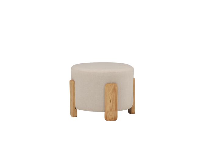Puf coffey 50x50x43 blanco
