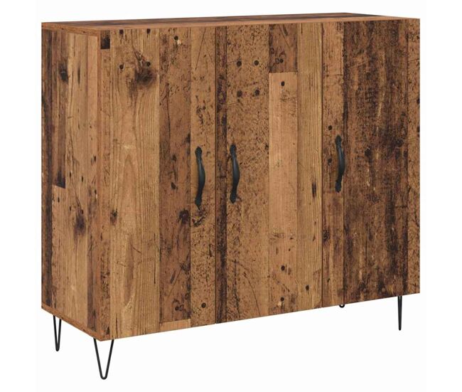 Aparador - mueble de almacenamiento madera vieja 90 x 32,5 x 80 cm madera de ingeniería es4731