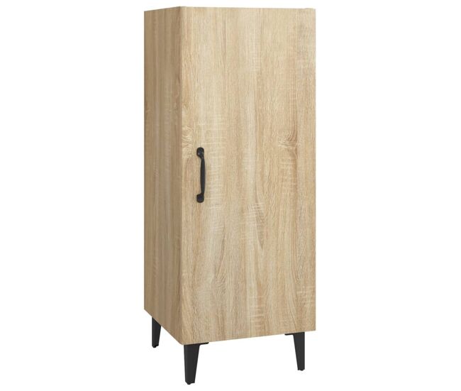 Aparador - mueble de almacenamiento madera contrachapada color roble sonoma 34,5x34x90 cm es4283
