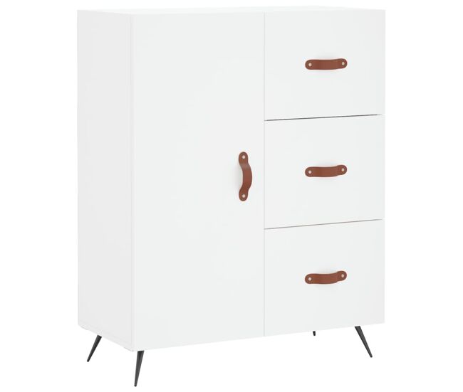 Aparador - mueble de almacenamiento de madera de ingeniería blanco 69,5x34x90 cm es3184
