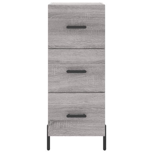Aparador - Bufete - Móvei de apoio 34,5x34x90 cm derivados de madeira sonoma cinzento pt4445