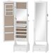 Armario Joyero MDF, Vidrio HOMCOM, hogar - decoración Armario Joyero MDF, Vidrio HOMCOM, hogar - decoración Blanco