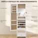 Armario Joyero MDF, Vidrio HOMCOM, hogar - decoración Armario Joyero MDF, Vidrio HOMCOM, hogar - decoración Blanco