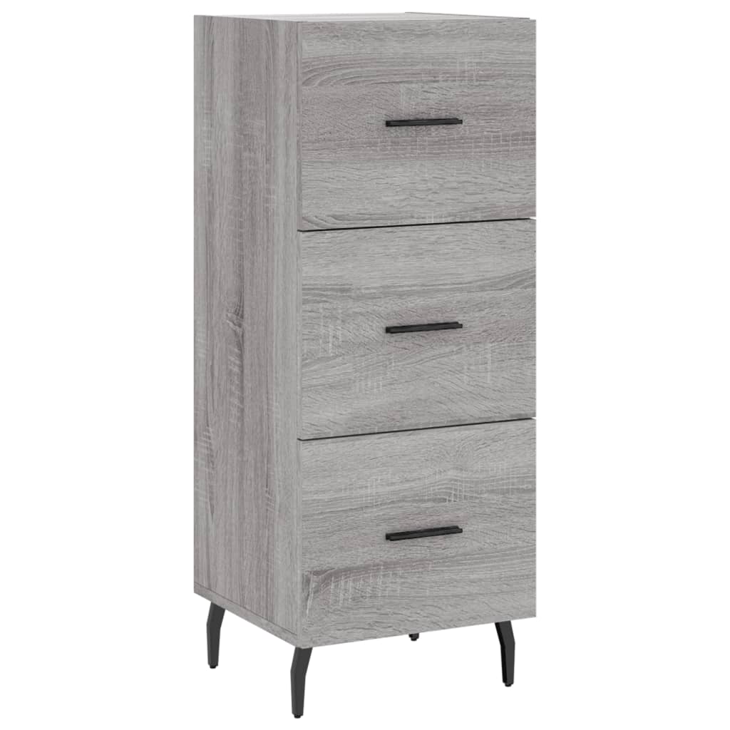 Aparador - Mueble de almacenamiento 34 Roble/ Gris