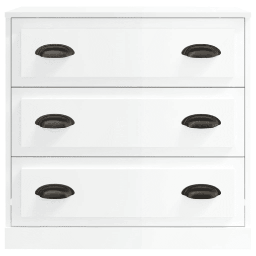 Aparador - Bufete - Móvei de apoio 70x35,5x67,5 cm derivados de madeira branco brilhante pt4216
