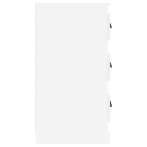 Aparador - Bufete - Móvei de apoio 70x35,5x67,5 cm derivados de madeira branco brilhante pt4216