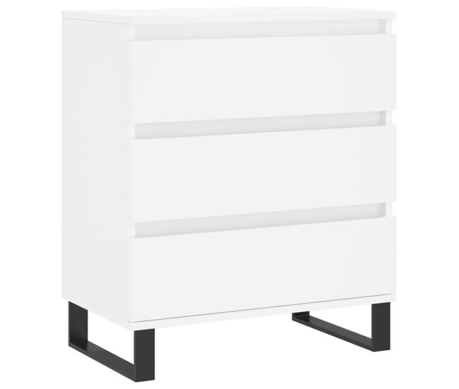Aparador - mueble de almacenamiento de madera contrachapada blanco 60x35x70 cm es2487