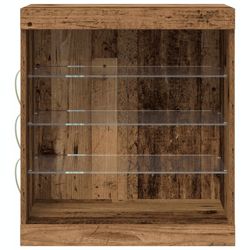 Aparador - Bufete - Móvei de apoio LED Madeira antiga 60,5 x 37 x 67 cm pt4166