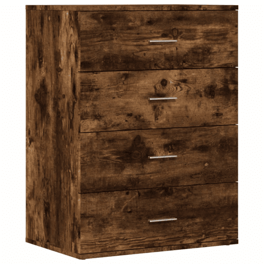 Aparadores - Bufetes - Móveis de apoio 2 pcs 60x39x80 cm derivados madeira carvalho fumado pt5222