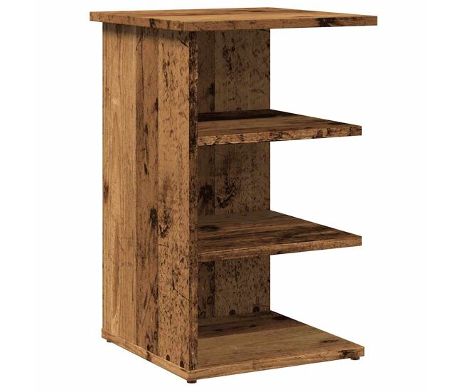 Aparador - mueble de almacenamiento de madera contrachapada madera vieja 35x35x55 cm es2934