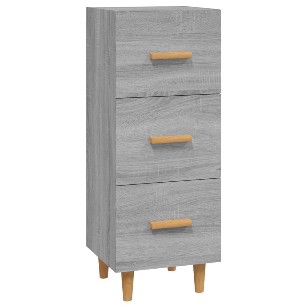Aparador - Mueble de almacenamiento 34 Roble/ Gris