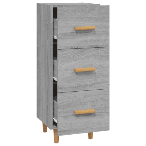 Aparador - Bufete - Móvei de apoio 34,5x34x90 cm derivados de madeira sonoma cinzento pt4434