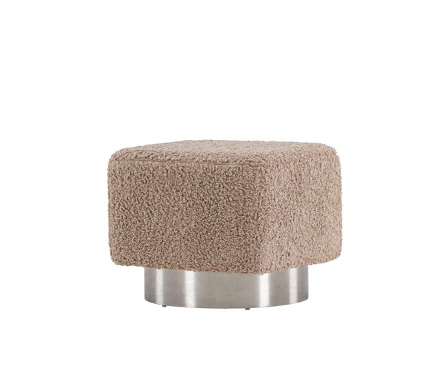 Puf newton 45x45x38 marrón