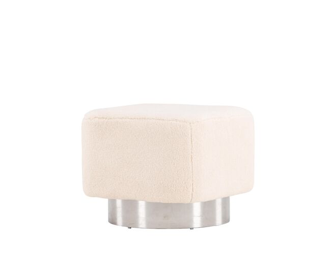 Puf newton 45x45x38 beige