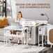 Escritorio Plegable MDF, Acero HOMCOM, oficina - escritorios Escritorio Plegable MDF, Acero HOMCOM, oficina - escritorios Blanco
