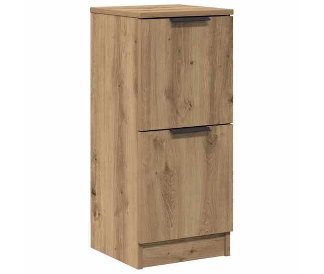 Aparador - mueble de almacenamiento madera de ingeniería roble artisian 30x30x70 cm es4561