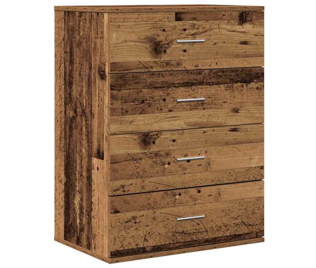 Aparador - mueble de almacenamiento madera vieja 60 x 39 x 80 cm madera de ingeniería es4707