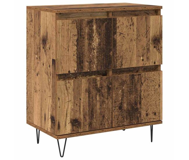 Aparador - mueble de almacenamiento madera vieja 60 x 35 x 70 cm es4704