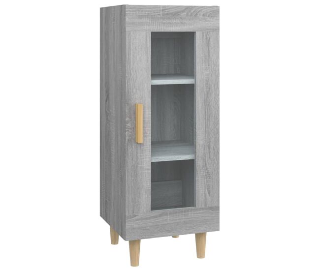 Aparador - mueble de almacenamiento madera de ingeniería gris sonoma 34,5x34x90 cm es4436
