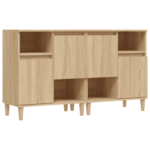 Aparadores - Bufetes - Móveis de apoio 2 pcs 60x35x70 cm derivados madeira carvalho sonoma pt5165