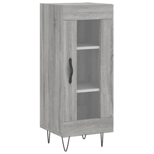 Aparador - Bufete - Móvei de apoio 34,5x34x90 cm derivados de madeira sonoma cinzento pt4452