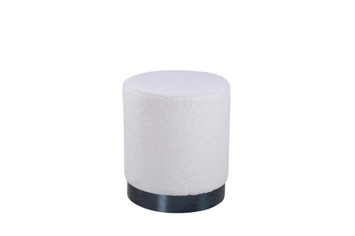 Puf benji 35x35x43 blanco